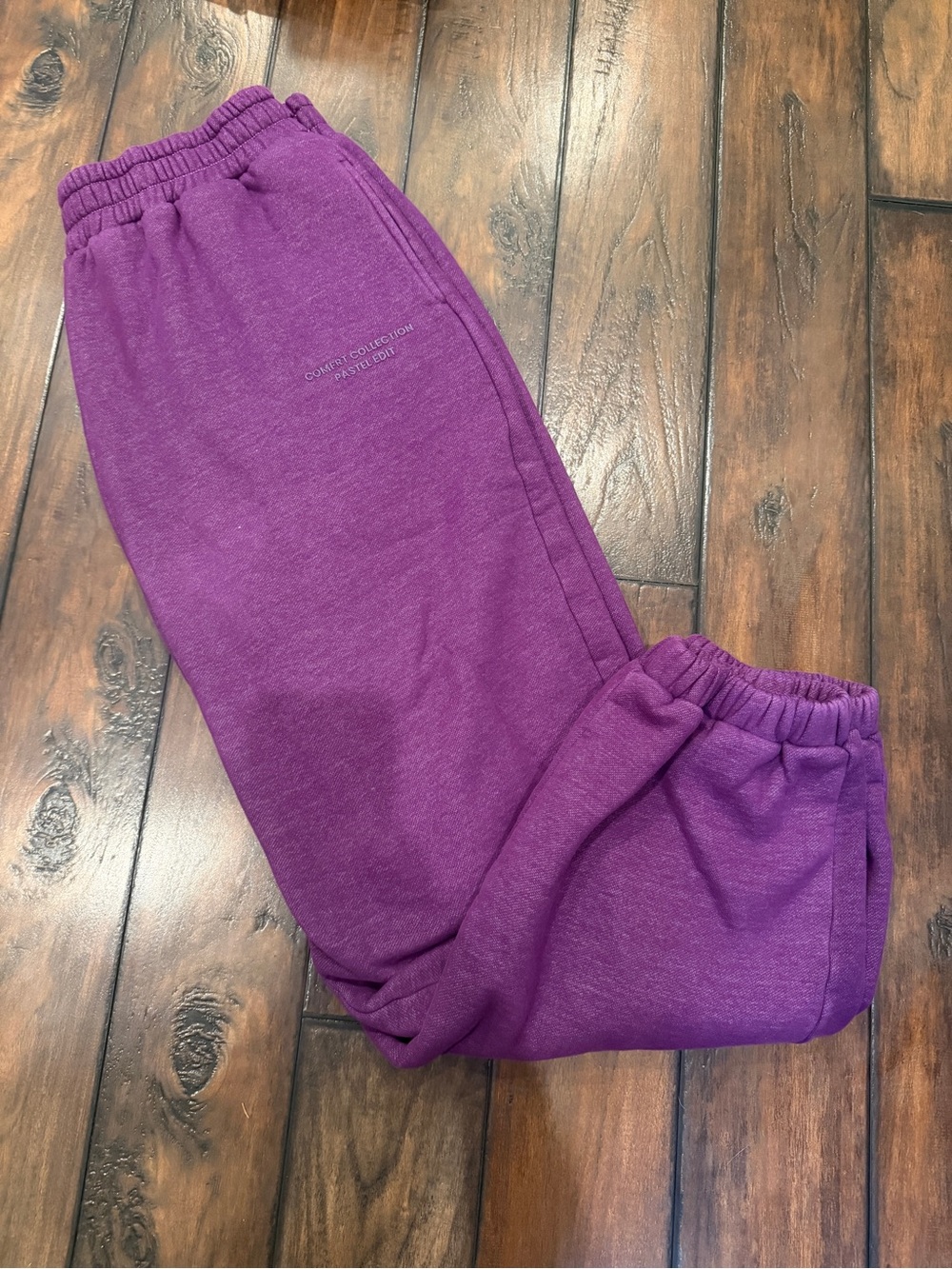 Comfort colors sweatpants- deep plum shade size XL